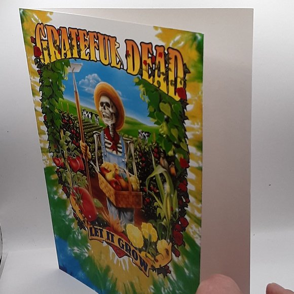 COPY - Grateful Dead Blank Greeting Card Let It Grow Liquid Blue 1997 GDM Disco… - Picture 2 of 9
